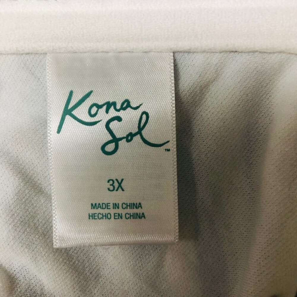 Kono Sol Womens Swim Halter Top Black White Stripe Underwire Open Back 3X - Picture 5 of 7